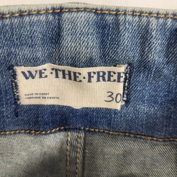 Free People We The Free Jayde Flare High Rise Jeans Women’s Size 30/10 Indigo - Picture 9 of 14